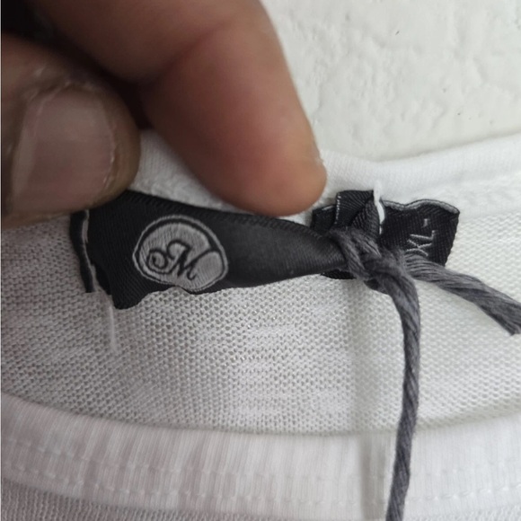 $88 JM Blouse Womens XL White Flutter 3/4 Sleeve Liquid Knit Angel Minimalist - Picture 8 of 12